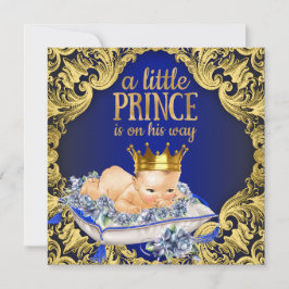 Invitación Chorro de bebé del precioso príncipe real