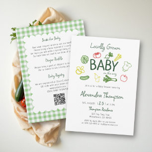 Invitación Chorro de Color Local para Baby Shower