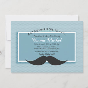 Invitación Chorro de Cumpleaños con Bigote