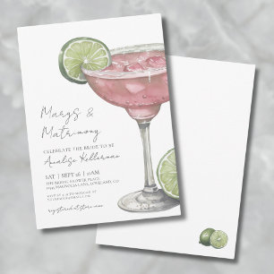 Invitación Chorro de Margarita Rosa y Lluvia de Matrimonio De