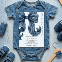 Invitación Chorro de mezclilla para baby shower