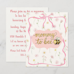 Invitación Chorro de miel para el baby shower Descarga digita