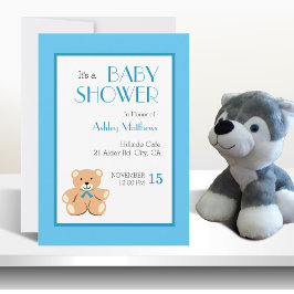 Invitación Chorro de osito de peluche
