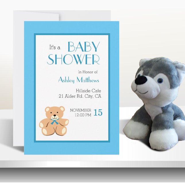 Invitación Chorro de osito de peluche (Subido por el creador)