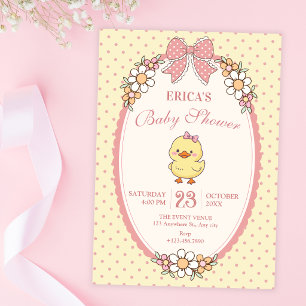 Invitación Chorro de pato adorable