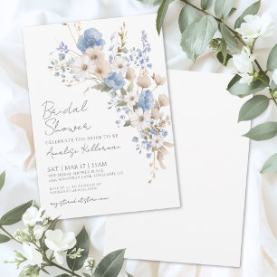 Invitación Chorro Nupcial de Flores Silvestres