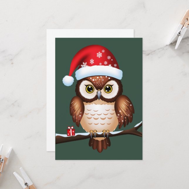 Invitación Chouette Noël (Anverso/Reverso In Situ)