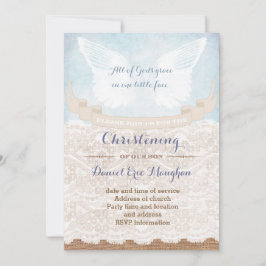 Invitación Christening Fiesta Cards for Boy (Cartas  para niñ