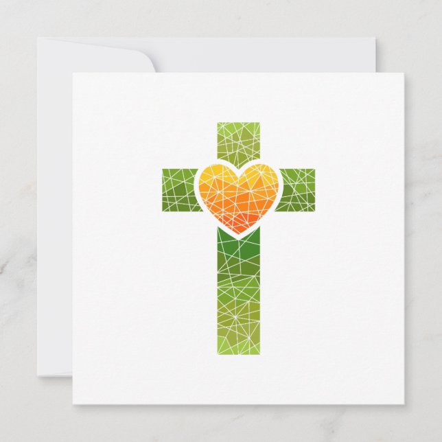 Invitación Christian Cross (Anverso)