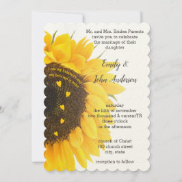 Invitación Christian Soy Mi Querido Boda De Girasol
