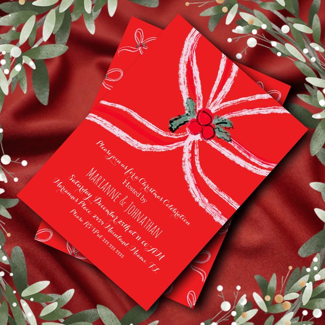 Invitación Christmas Bows Corporate Office Event (Subido por el creador)