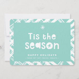 Invitación CHRISTMAS BUSINESS THANKS logo es la temporada men
