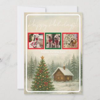 Invitación Christmas Cabin Holiday