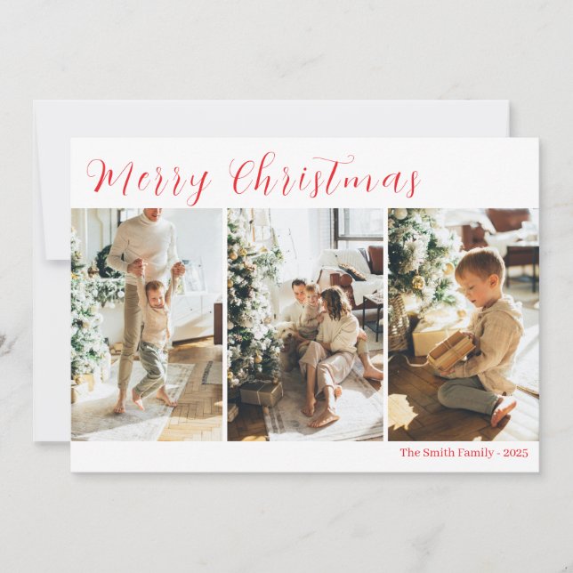 Invitación Christmas Card (Anverso)