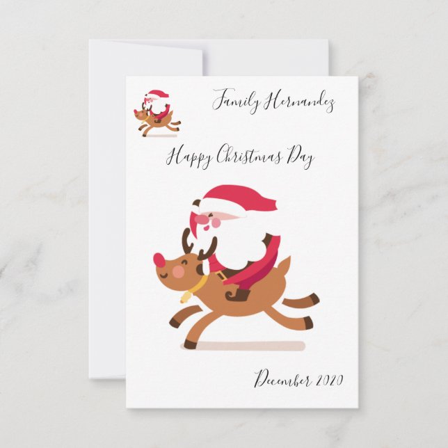 Invitación Christmas card (Anverso)