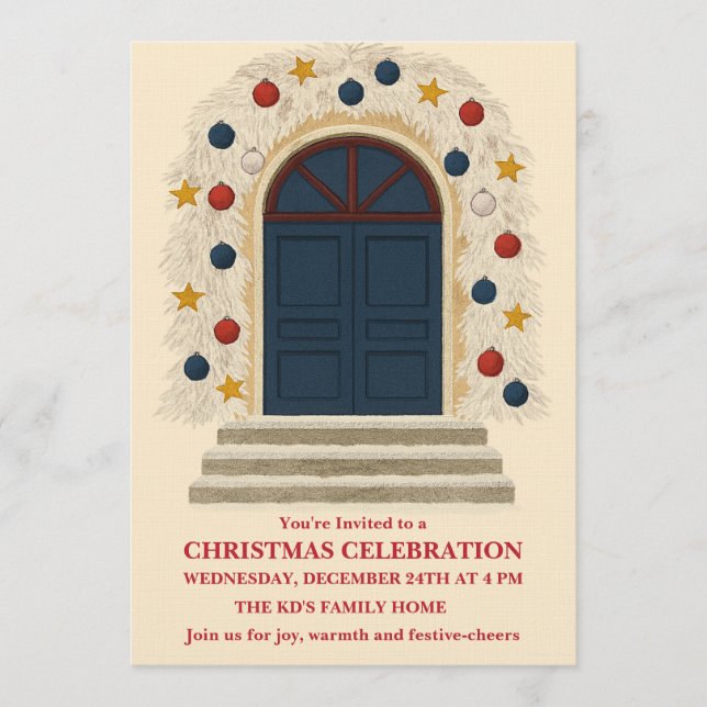 Invitación Christmas Celebration (Anverso)