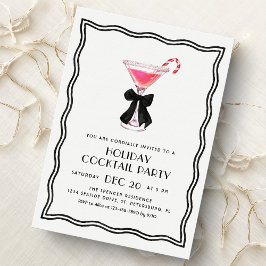 Invitación Christmas Cocktail Party Invitation