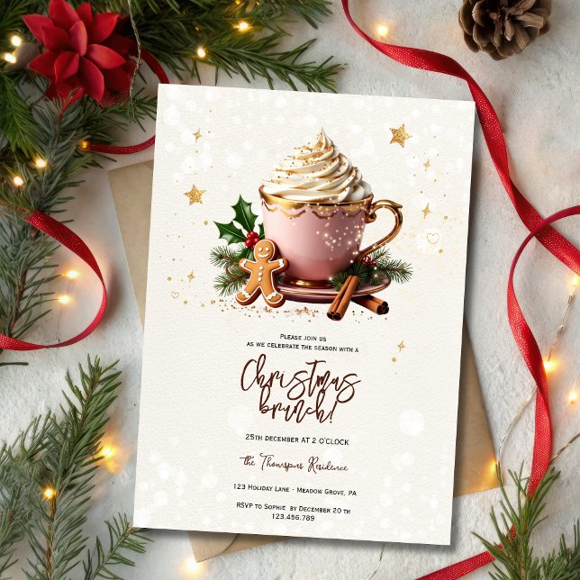 Invitación Christmas coffee brunch (Subido por el creador)
