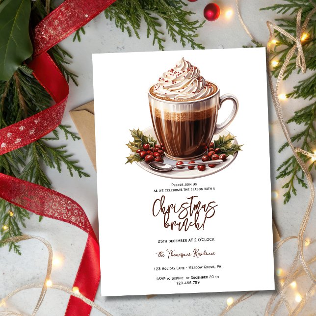 Invitación Christmas coffee brunch (Subido por el creador)
