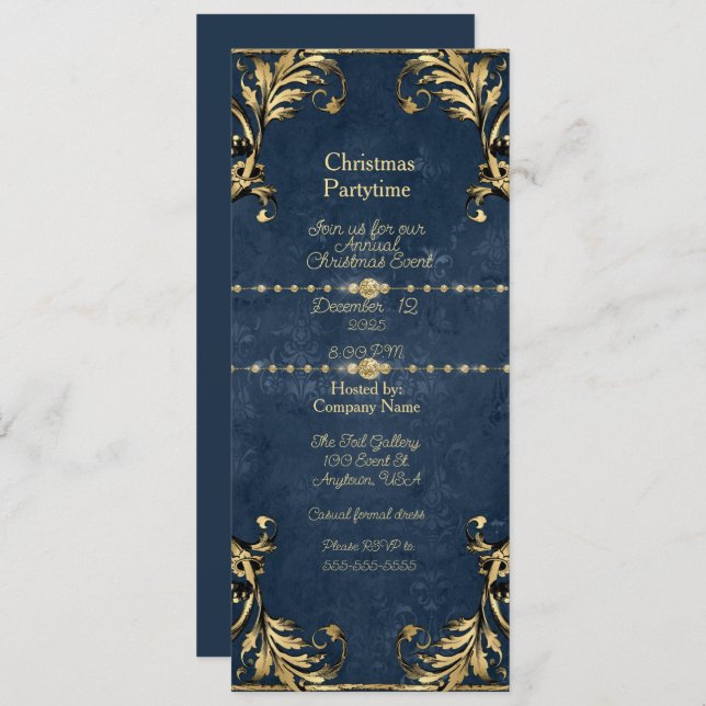 Invitación Christmas Company Partytime Invitation (Anverso / Reverso)
