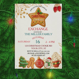 Invitación Christmas Cookie Exchange Party