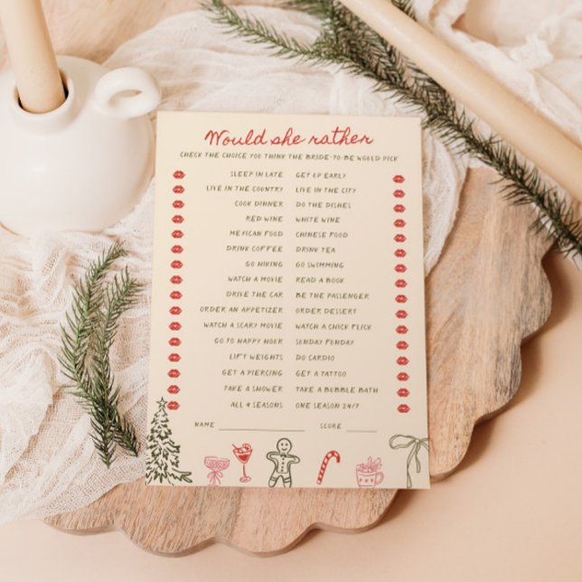 Invitación Christmas Doodle He said She said Card (Subido por el creador)