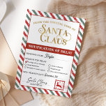Invitación Christmas Gift Package Shipping Delay Notification<br><div class="desc">Christmas Gift Package Shipping Delay Notification.</div>