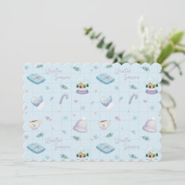 Invitación Christmas Gift Wrap with Festive Holiday Patterns 