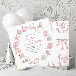 Invitación Christmas Nutcracker Ballet Pink watercoInvitation