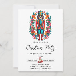 Invitación Christmas Nutcracker Isolated