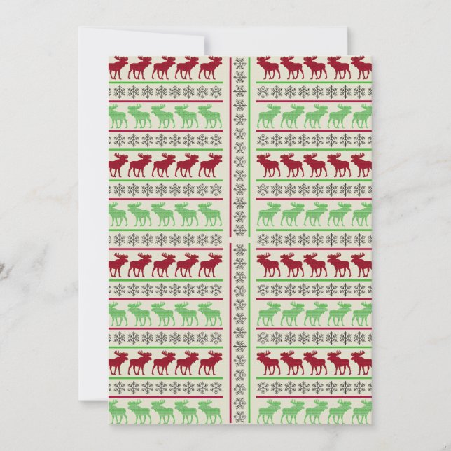 INVITACIÓN CHRISTMAS ORNAMENTS REINDEER (Anverso)