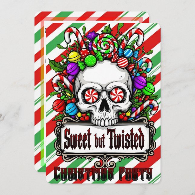 Invitación Christmas Party (Anverso / Reverso)