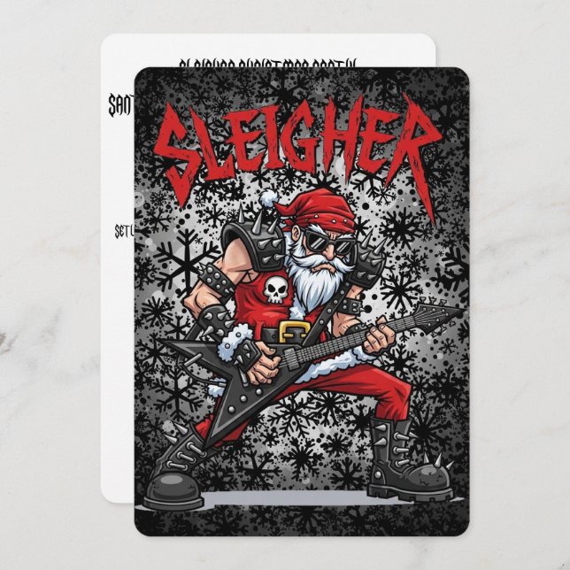 Invitación Christmas Party (Anverso / Reverso)