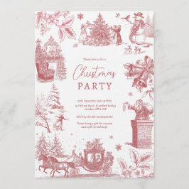 Invitación Christmas Party Chinoiserie