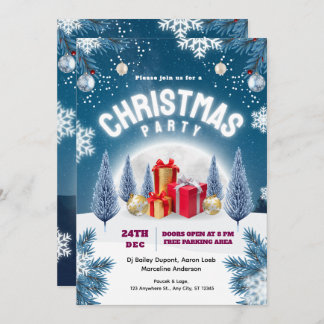 Invitación Christmas Party Event Flyer