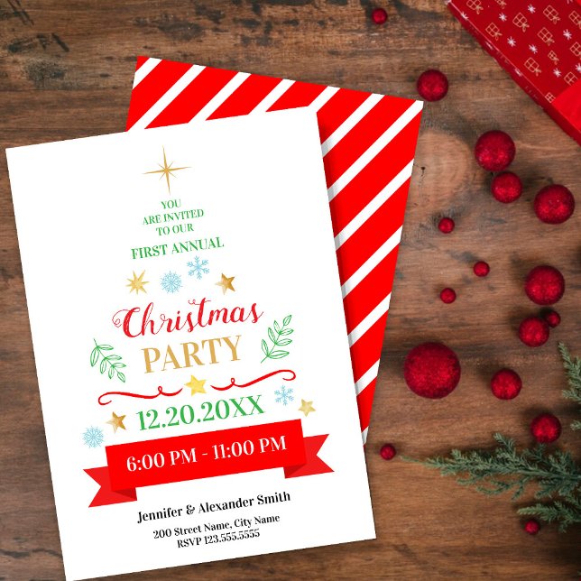 Invitación Christmas Party Invitation (Subido por el creador)