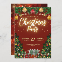 Invitación Christmas Party Invitation Flyer