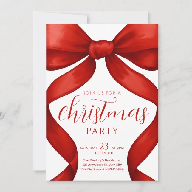 Invitación Christmas Party invitation Friendsmas Invite (Anverso)