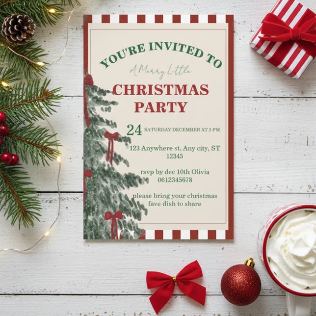 Invitación Christmas Party Invitation, Holiday Invite (Subido por el creador)