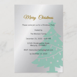 Invitación Christmas Party Invite, Christmas Dinner