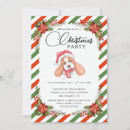 Invitación Christmas Party Winter Botanical