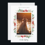 Invitación Christmas Poinsettias Spanish Quinceañera Photo<br><div class="desc">Christmas Spanish Quinceañera Photo Poinsettias Frame Invitation Card with Envelope. IMPORTANT NOTICE: This design is part of a collection and has other coordinated elements that you can find in my store. Sometimes it can be difficult to aesthetically align and put texts or initials on the designs, if so tell me...</div>