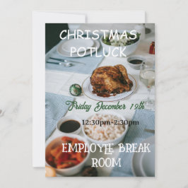 Invitación Christmas Potluck Invitation