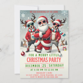 Invitación Christmas Rounding up the Gang Invitation