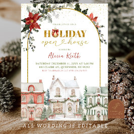 Invitación Christmas Village Holiday Open House