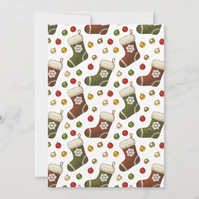 Invitación Christmas Wreaths (Anverso)