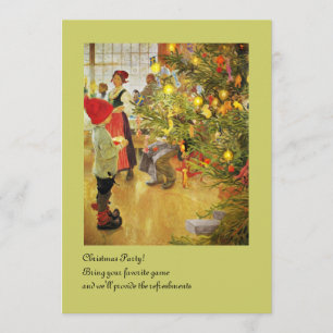 Invitación Christmastime Nuevamente pequeño y Julgran