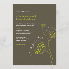 Invitación Chrysanthemum Flowers Floral Elegante Boda de Moda