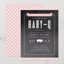 Chubasquito de Gingham Fiesta de Bebé Co-ed BBQ