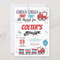 Chugga Chugga Choo Tren Fiesta de cumpleaños